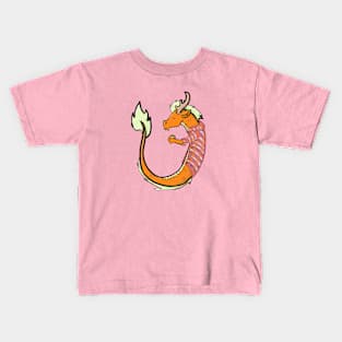 Pumpkin Spice Chinese Dragon Kids T-Shirt